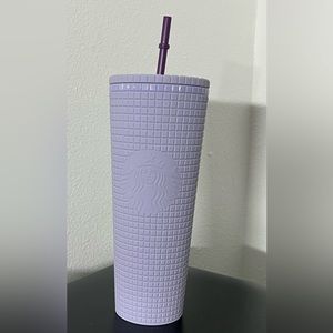 Starbucks purple lilac grid tumbler